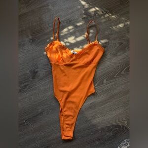 Edikted Orange Bodysuit